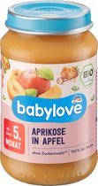 babylove Babymaaltijd vanaf 5 Maanden - Appel-abrikozenpuree - 100% biologische kwaliteit - 190g - 1 STUK