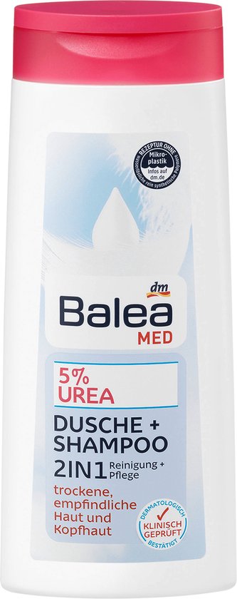 Balea MED Douchegel 5% ureum 2in1 douche + shampoo, 300 ml | bol