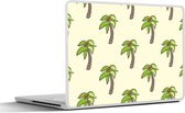 Laptop sticker - 17.3 inch - Palmboom - Patronen - Kokosnoot - Tropisch - 40x30cm - Laptopstickers - Laptop skin - Cover