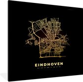 Fotolijst incl. Poster - Eindhoven - Plattegrond - Kaart - Stadskaart - 40x40 cm - Posterlijst