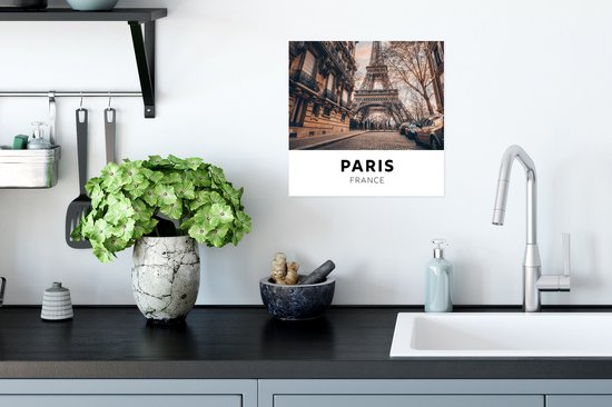 Affiche Paris - France - Tour Eiffel - 30x30 cm