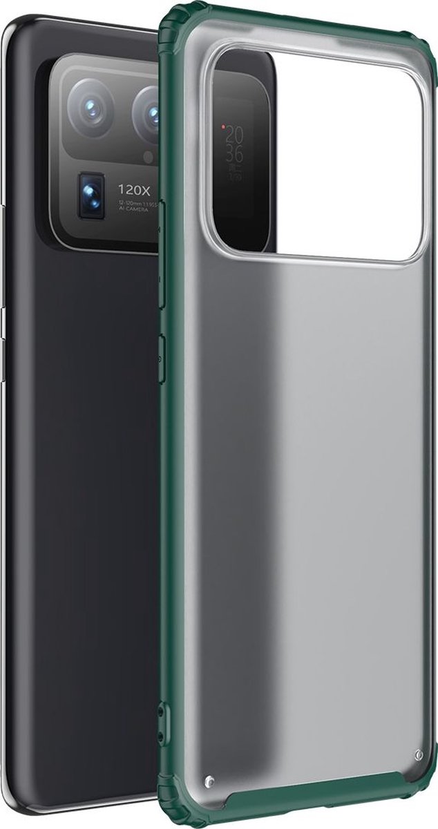 Mobigear Hoesje geschikt voor Xiaomi Mi 11 Ultra Telefoonhoesje Hardcase | Mobigear Shockproof Backcover | Schokbestendig Mi 11 Ultra Telefoonhoesje | Anti Shock Proof - Groen