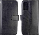 Mobigear Telefoonhoesje geschikt voor Samsung Galaxy S20 Hoesje | Mobigear Wallet Bookcase Portemonnee | Pasjeshouder voor 3 Pasjes | Telefoonhoesje voor Pinpas / OV Kaart / Rijbewijs - Zwart