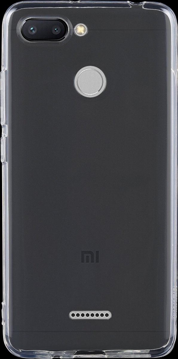 Mobigear Doorzichtig Hoesje geschikt voor Xiaomi Redmi 6 Telefoonhoesje Flexibel TPU Extra Dun | Mobigear Ultra Thin Backcover | Doorzichtig Telefoonhoesje Redmi 6 | Redmi 6 Case | Back Cover - Transparant