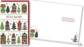 Cartes Lannoo • Cartes de Noël doubles de Luxe • 6 pièces • Estampage à la feuille Goudor • gaufrage/gaufrage • Noël • (6 x €2.95)