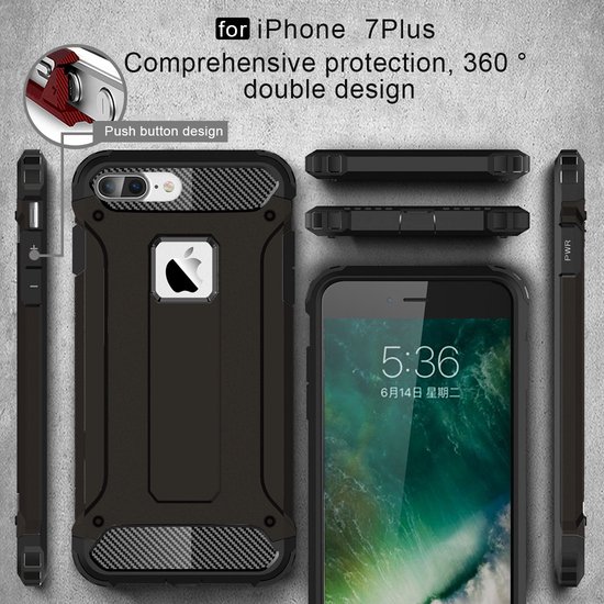 Mobigear Tough Armor Noir iPhone 7 Plus / 8 Plus
