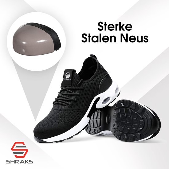 Shraks Veiligheidsschoenen - Werkschoenen voor Dames en Heren - Stalen Neus - Sneaker... bol.com