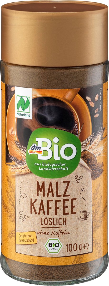 dmBio Koffie, moutkoffie, instant, Naturland, 100 g