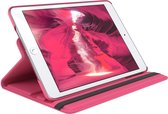 Revolving iPad 2018 Case - iPad 6 (9.7 inch)) Case Bright Pink - Housse pour Apple iPad 6ème génération (9.7 pouces) - Eco- Cuir - Protection intégrale jusqu'à 2 mètres