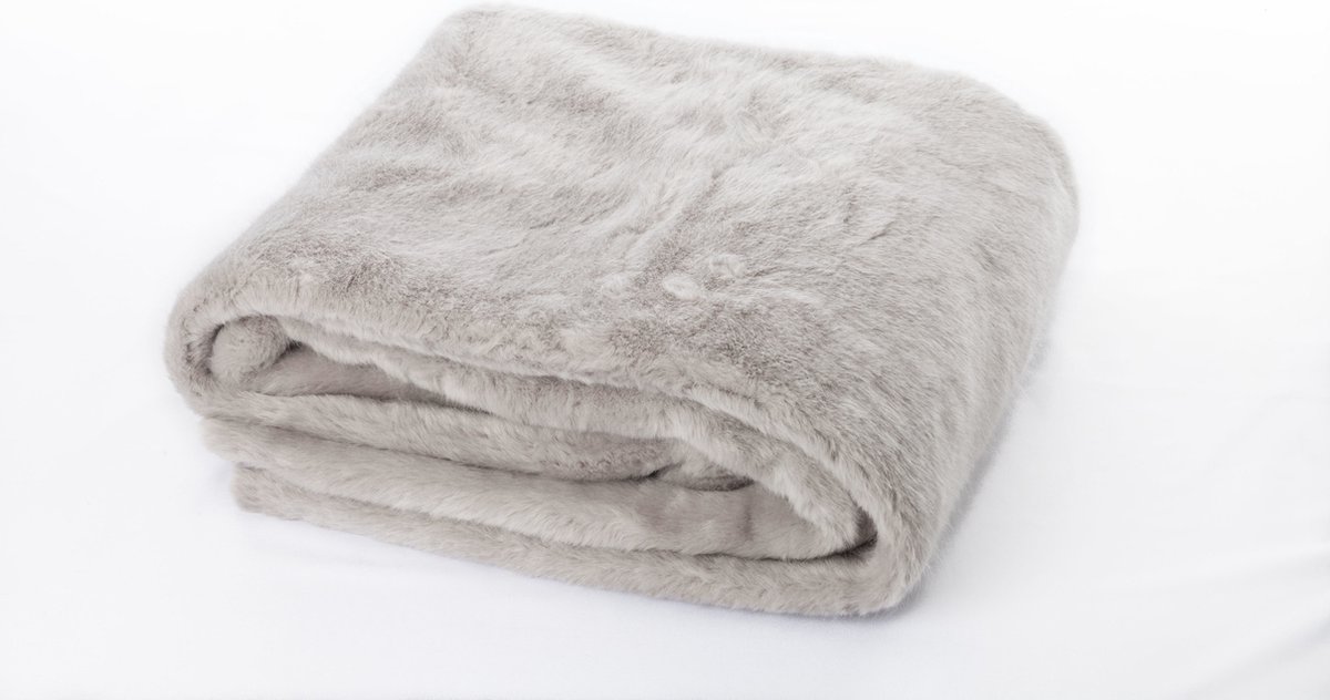 Swissation Fleece Plaid Iris - 130x160cm - Grijs - Lekker warm Multi