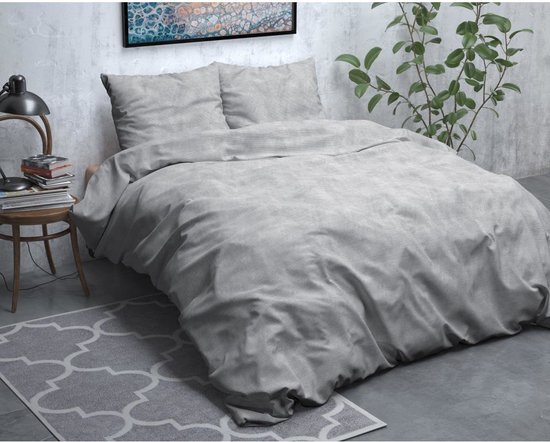 Sleeptime Flanel Twin Washed Cotton Dekbedovertrekset - 240 x 200/220 + 2 kussenslopen 60x70 van Merkloos — afbeelding 3