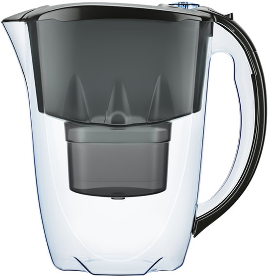 AQUAPHOR Glazen waterfilterkan - Take to Table Premium glazen designkan met gemakkelijk te vullen flip-open deksel, 2,5 l capaciteit, 1 x MAXFOR filter inbegrepen, vermindert kalkaanslag AQUAPHOR Glazen waterfilterkan - Take to Table Premium glazen designkan met gemakkelijk te vullen flip-open deksel, 2,5 l capaciteit, 1 x MAXFOR filter inbegrepen, vermindert kalkaanslag