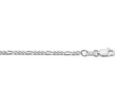 GLAMS - Bracelet Maille Figaro 2,7 mm - Argent