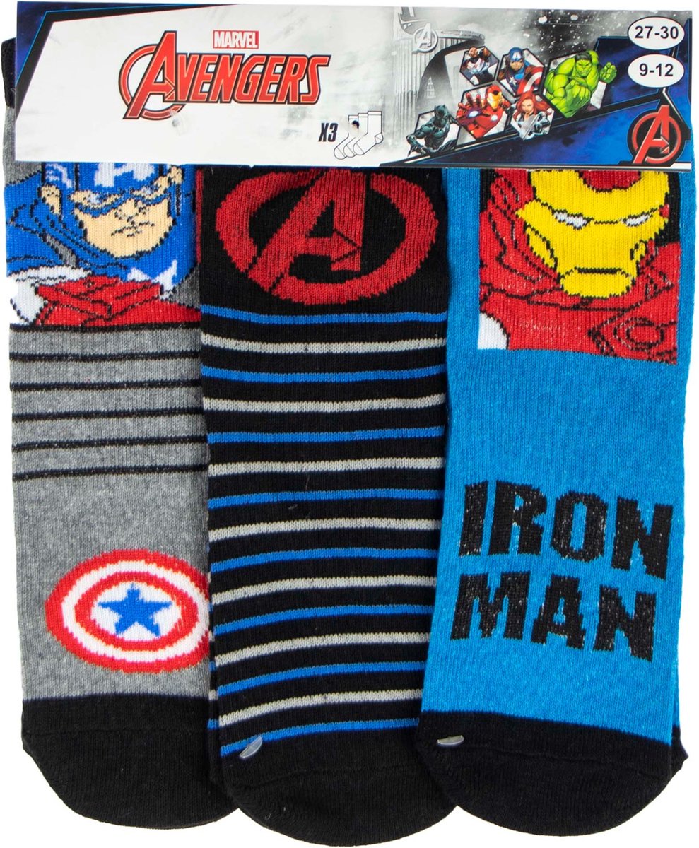 MARVEL AVENGERS SOKKEN- 3 PAAR SOKKEN - MAAT 23-26