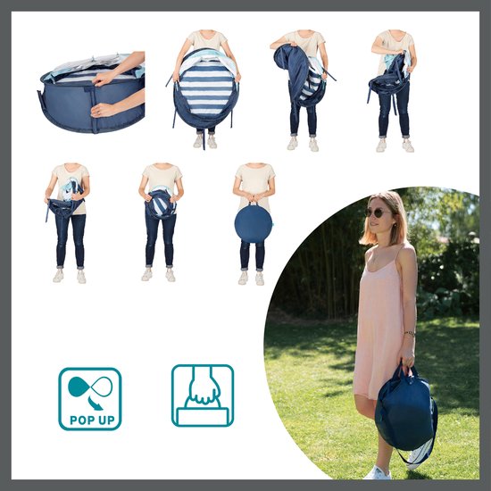 Babymoov Babyni Speelruimte & extra bedje Anti-UV FPS 50+ Marinière van Babymoov — afbeelding 3