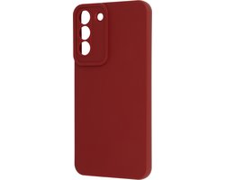 Casemania Hoesje Geschikt voor Samsung Galaxy S22 Plus - Bordeaux - Siliconen Back Cover met Camera Bescherming