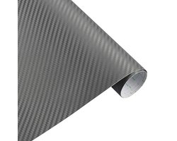 Auto wrap folie - carbon car wrap folie - 30 x 127 cm - Grijs