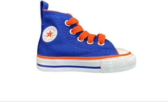 Converse Chuck Taylor Star Hoog Blauw/Oranje - Maat 19 - Baby |