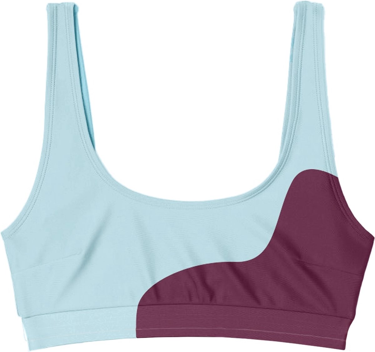 Sea'sons Official - Kleurveranderend - Brassiere Bikini Top - Cherry-Blauw Cherry-rood