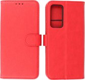 Xioami Mi 12 Hoesje - Book Case Telefoonhoesje - Kaarthouder Portemonnee Hoesje - Wallet Cases - Rood