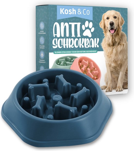 Anti Schrokbak Hond – Voerbak Honden – Slow Feeder – Anti Schrok Voerbak – Slow Bowl - Groen