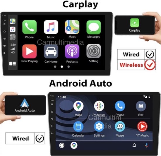 Autoradio Audi A3 RS3 S3 20032012 9 inch 2G+32G Draadloos CarPlay