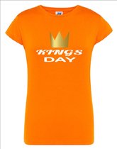 Koningsdag T-Shirt Dames KINGSDAY X-Large ronde hals