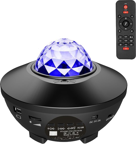 Grundig Nachtlamp sterren projector - 3 standen - 360 graden - galaxy