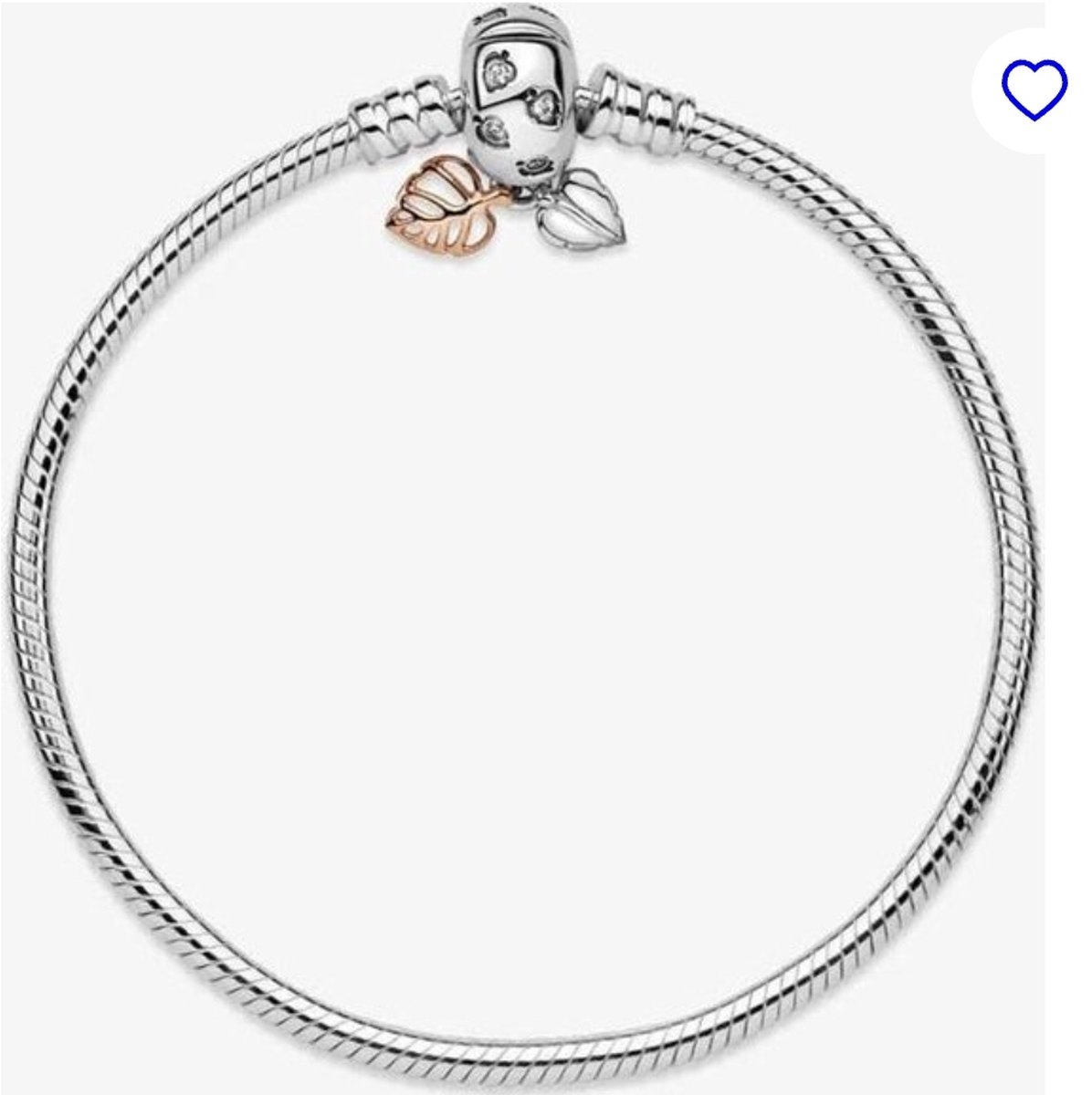 Fler® | Armband Zilver | Zilveren armband | geschikt voor alle populaire bedelcollecties | Bedelarmband | Vlinder sluiting | Elegante dames armband | bladeren hangertjes / Maat 20