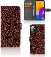 Geschikt voor Samsung Galaxy M52 Smartphone Hoesje Koffiebonen