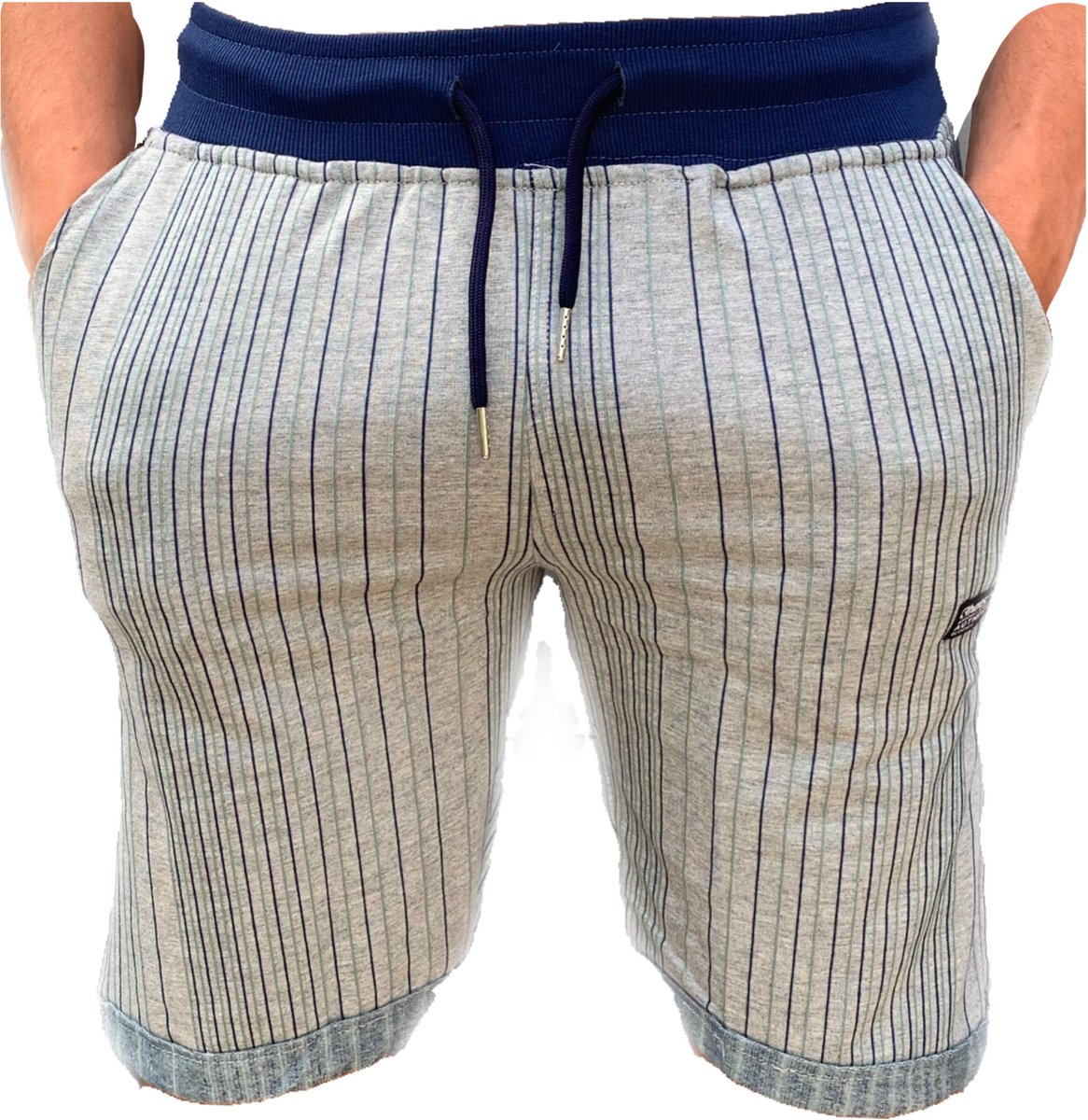 Embrator mannen Jogging Short streep blauw maat 3XL