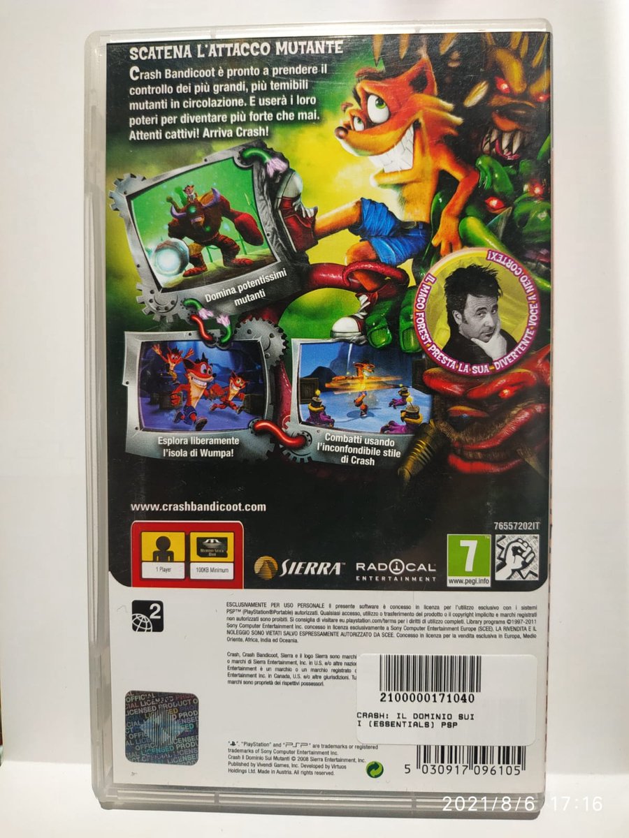 Crash Bandicoot Mind Over Mutant Games