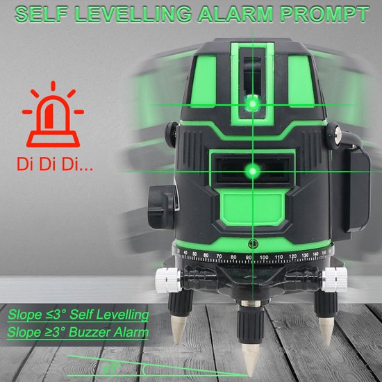 16 Linien 4D Laser Level 360 Selbst nivellieren der Grünstrahl-Nivel-Laser mit w
