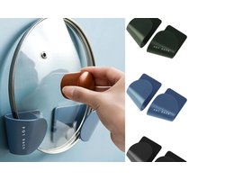 Duo Pannendekselhouder - Keukenkastje - Kastdeurtje - Geschikt voor Tefal Bk Tomado - Steelpan Hapjespan kookpan braadpan