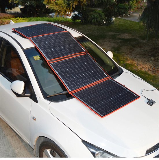 DOKIO Zonnepanelen 150W 12V Opvouwbaar Monokristallijne Met 10A Controller Voor Caravan Camper Camping Auto Boot Batterij Opladen