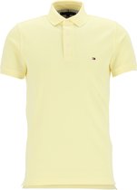 Tommy Hilfiger 1985 Slim Fit polo - citroen geel - Lemon Twist -  Maat: L