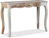 Sidetable met 3 lades massief sheeshamhout 110x40x76 cm