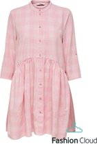 ONLY  Chicago 34 Check Dress Wvn Parfait Pink ROSE XL