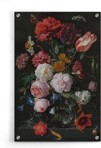 Walljar - De Heem - Stilleven Met Bloemen - Muurdecoratie - Plexiglas schilderij