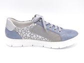 Remonte Dames Sneaker - D5821-12 Jeansblauw/Zilver - Maat 43