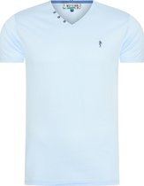 Mezaguz Heren T-Shirt Teessential Pastel Sky Bleu Maat 3XL