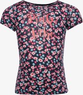 TwoDay meisjes T-shirt met bloemenprint - Blauw - Maat 170