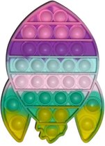 Pop IT - Raket - Fidget Toys - Regenboog - Pop it fidget toy goedkoop - Ramadan Mubarak - Eid mubarak - Suikerfeest - Ramadan kinderen offerfeest Tip