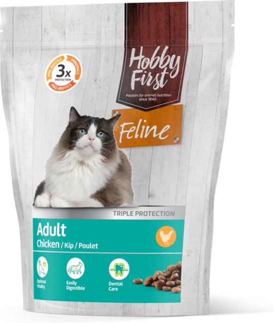 Hobby First Feline Adult Kip 800 gr