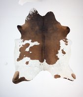 KOELAP Koeienhuid Vloerkleed - Bruinwit Gevlekt Salt & Pepper - 190 x 230 cm - 1004686