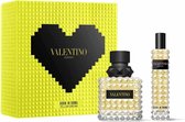 Valentino Donna Born In Roma Yellow Dream Giftset - 50 ml eau de parfum spray + 10 ml eau de parfum spray - cadeauset voor dames
