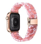 UrbanGoods - Horlogeband - Hars - Rose - Lichtgewicht - 42 / 44 / 45 mm - Geschikt voor Apple Watch - Smartwatch iWatch