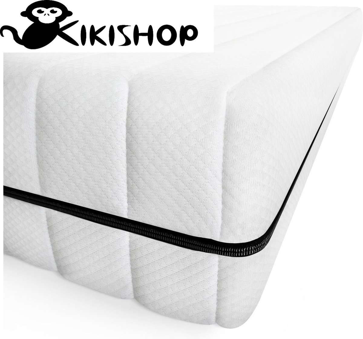kikishop HR45 Koudschuim Matras- 100x190 Premium Tijk- 14cm dik wit