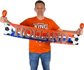 Holland Oranje Sjaal Met Samba Ballen - EK/WK - Voetbal - 160 x 20 CM