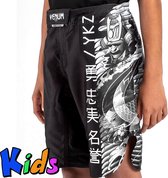 Venum YKZ21 Fight Shorts voor kinderen Zwart Wit Kids - 8 Jaar